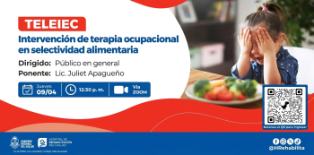  Charla online - "Intervención de terapia ocupacional en selectividad alimentaria" 