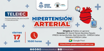  Charla virtual - "Teleinfórmación, educación y comunicación" Diresa Callao