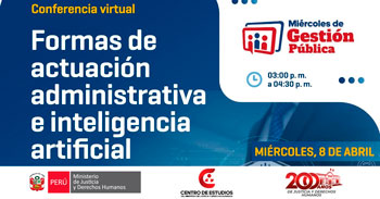 Conferencia online "Formas de actuación administrativa e inteligencia artificial" 
