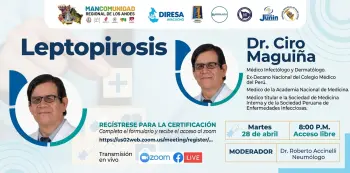  Conferencia online gratis - "Leptopirosis" MINSA