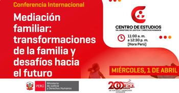  Conferencia online "Conferencia Mediación Familiar: Transformaciones de la Familia y Desafíos" 
