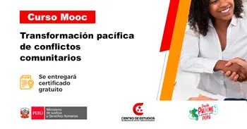  CURSO GRATUITO: Transformación pacífica de conflictos comunitarios (gratis online certificado)
