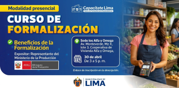 Curso presencial - "Beneficios de formalización" Desarrollo Económico MML