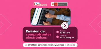  Curso online - "Emisión de comprobantes electrónicos" Ministerio de la Producción (PRODUCE)