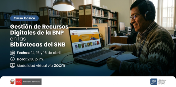  Curso online- "Gestión de Recursos Digitales de la BNP en las Bibliotecas del SNB" 