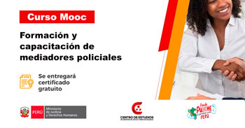 Curso online gratis con certificado "Formación y capacitación de mediadores policiales"