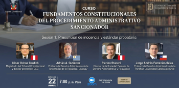  Curso online gratis "Fundamentos Constitucionales del Procedimiento Administrativo Sancionador" (CEC)