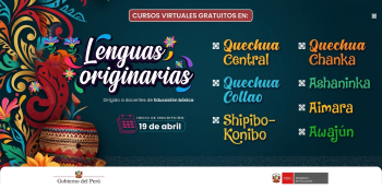  Cursos online gratis  en "Lenguas Originarias" Minedu - SIFODS