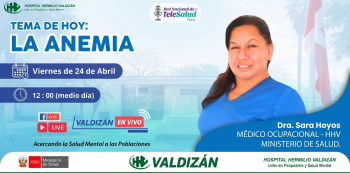  Evento online - "La Anemia" del Hospital Hermilio Valdizán