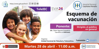  Evento virtual - "Esquema Nacional de Vacunación" MINSA