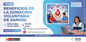  Evento online gratis - "TeleSISEduca" Seguro Integral de Salud