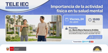  Evento online - "Importancia de la actividad física en tu salud mental" Instituto Nacional de Salud Mental