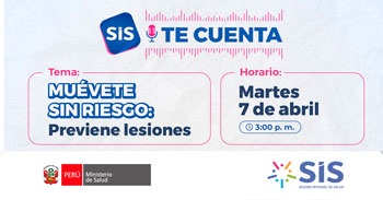  Evento online: "Muêvete sin riesgo: previene lesiones" del Seguro Integral de Salud