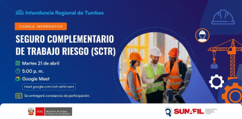  Evento virtual - "Seguro Complementario de Trabajo de Riesgo (SCTR)" SUNAFIL