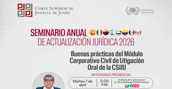  Seminario online "Buenas prácticas del Módulo Corporativo Civil de Litigación Oral"  