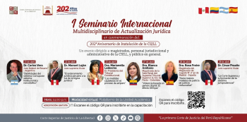  Seminario online gratis - "I Seminario Internacional Multidisciplinario de Actualización Jurídica" 
