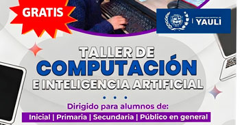  Taller gratis de "Computación e Inteligencia artificial" de Municipalidad de Yauli