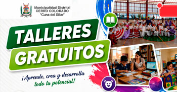  Talleres presenciales gratuitos de la Municipalidad Distrital de Cerro Colorado