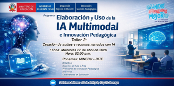  Taller  online - "Elaboración y uso de la IA multimodal e innovación pedagógica" DRE Puno