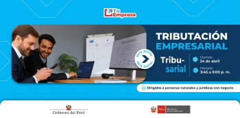  Taller online gratis - "Tributación empresarial" Ministerio de la Producción (PRODUCE)