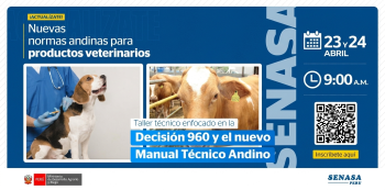  Taller virtual - "Taller técnico enfocado en la Decisión 960 y el nuevo Manual Técnico Andino" SENASA Perú