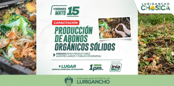  Capacitación presencial Gratis - "Producción de Abonos Orgánicos Sólidos" 