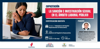  Capacitación presencial Gratis - "La sanción e investigación sexual en el ámbito laboral público"