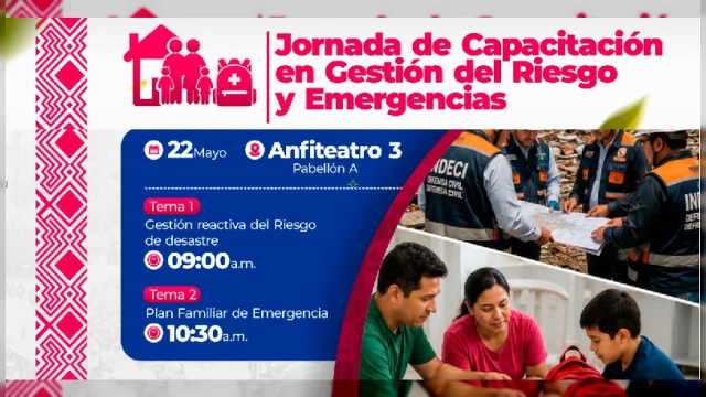  Capacitación presencial - "Jornada de Capacitación en Gestión del Riesgo y Emergencias" UNAMAD