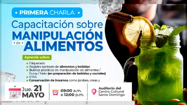  Capacitación presencial - Manipulación de Alimentos y Bebidas Municipalidad Provincial Mariscal Nieto