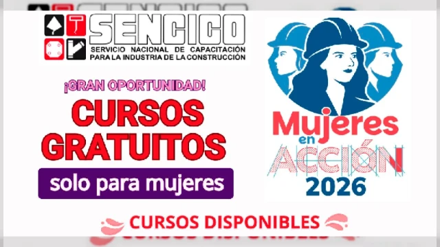  Capacitación presencial - "Mujeres en Acción 2026" SENCICO Huancavelica