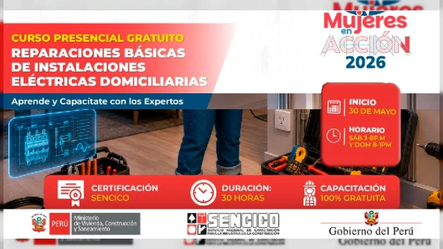  Capacitación presencial - "Reparaciones Básicas de Instalaciones Eléctricas Domiciliarias" SENCICO Piura