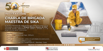 Capacitación presencial - "Brigada Maestra de SIKA" SENCICO