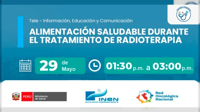  Capacitación VIRTUAL - "Alimentación saludable durante el tratamiento de quimioterapia" INEN