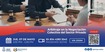  Capacitacion online  - "Arbitraje en la Negociación Colectiva del Sector Privado" DRTPE Callao