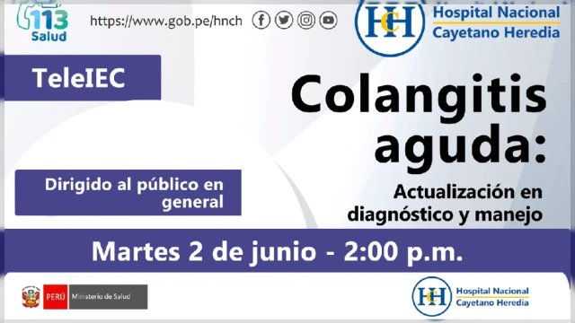  Capacitacion online - "Colangitis aguda: Actualización en diagnóstico y manejo" MINSA