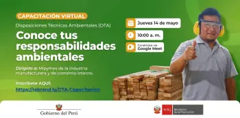  Capacitación virtual - "Conoce tus responsabilidades ambientales" Ministerio de la Producción (PRODUCE)
