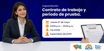  Capacitación virtual - "Contrato de trabajo y periodo de prueba" DRTPE Junín