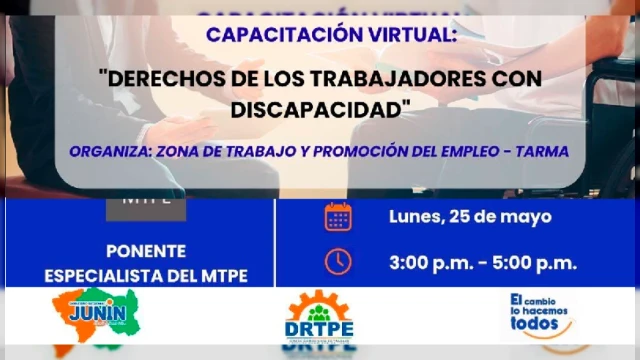  CAPACITACIÓN VIRTUAL - "Derechos de los Trabajadores con Discapacidad"