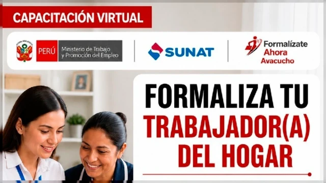  Capacitación online - "Formaliza tu trabajador(a) del hogar" DRTPE Ayacucho