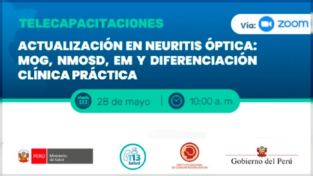  Capacitación online gratis - Actualización en neuritis óptica: MOG, NMOSD, EM y diferenciación clínica práctica