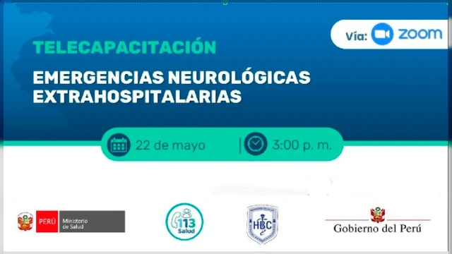  Capacitación online gratis - "Emergencias Neurológicas Extrahospitalarias" MINSA
