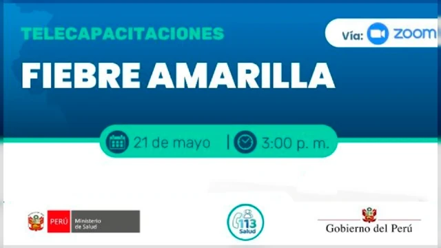  Capacitación online gratis - "Fiebre amarilla" MINSA