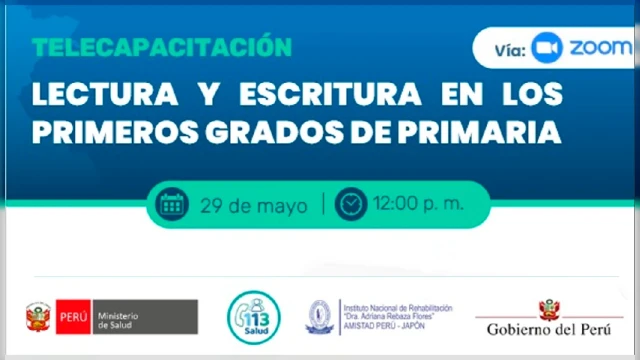  Capacitación online gratis - "Lectura y escritura en los primeros grados de primaria"