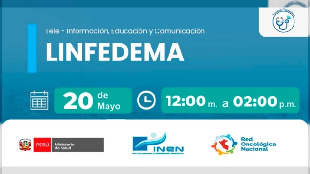  Capacitación virtual gratis - "Linfedema" INEN