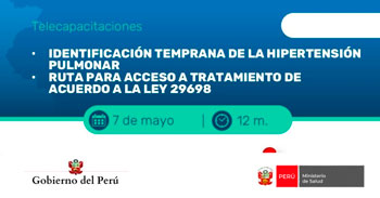  Capacitación online - Identificación temprana de la hipertensión pulmonar - Ruta para acceso a tratamiento