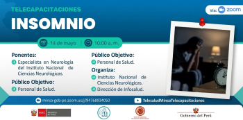  Capacitación online- "Insonmio" del Instituto Nacional de Ciencias Neurológicas