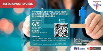 Capacitacion online Normativa de igualdad de género en el marco de la política nacional de igualdad de género
