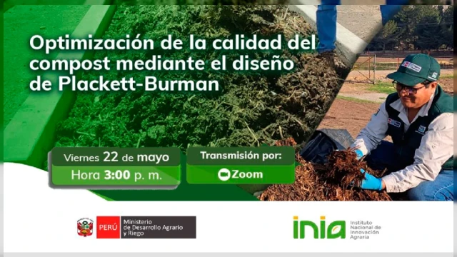  Capacitación virtual - "Optimización de la calidad del compost mediante el diseño de Plackett-Burman" INIA