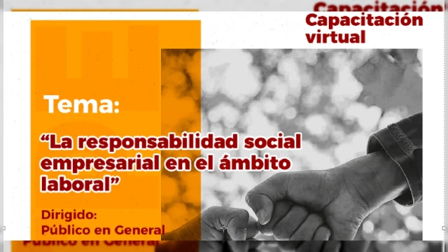  Capacitación virtual - "La responsabilidad social empresarial en el ámbito laboral" GRTPE Lambayeque Gratis