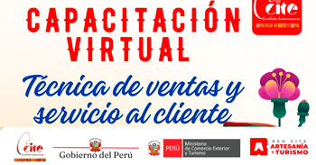  Capacitacion online - "Técnica de ventas y servicio al cliente" CITE Camelidos PUNO